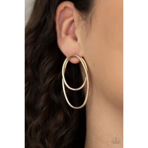 So Oval Dramatic Gold Earrings (249)
